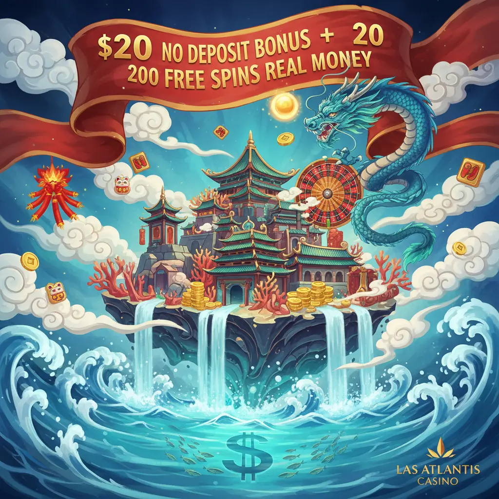 $200 no deposit bonus 200 free spins real money - Atlantis